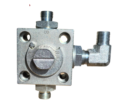 Hydraulic auxiliary connection block (3 way)