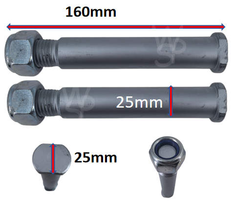 Mini Digger / Excavator Quick hitch MKII & Grease Nipple Pins