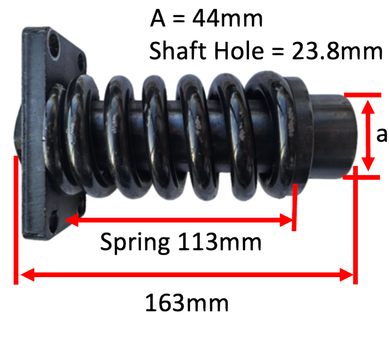 Track tensioner spring