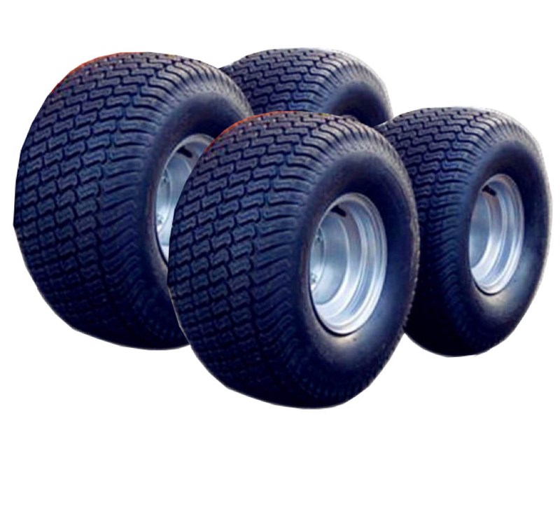 Mini Dumper Lawn / Turf Tyres, Set of 4, Diameter 490mm Width 240mm